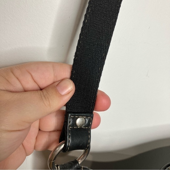 Fossil black leather crossbody bag medium size - Picture 8 of 9